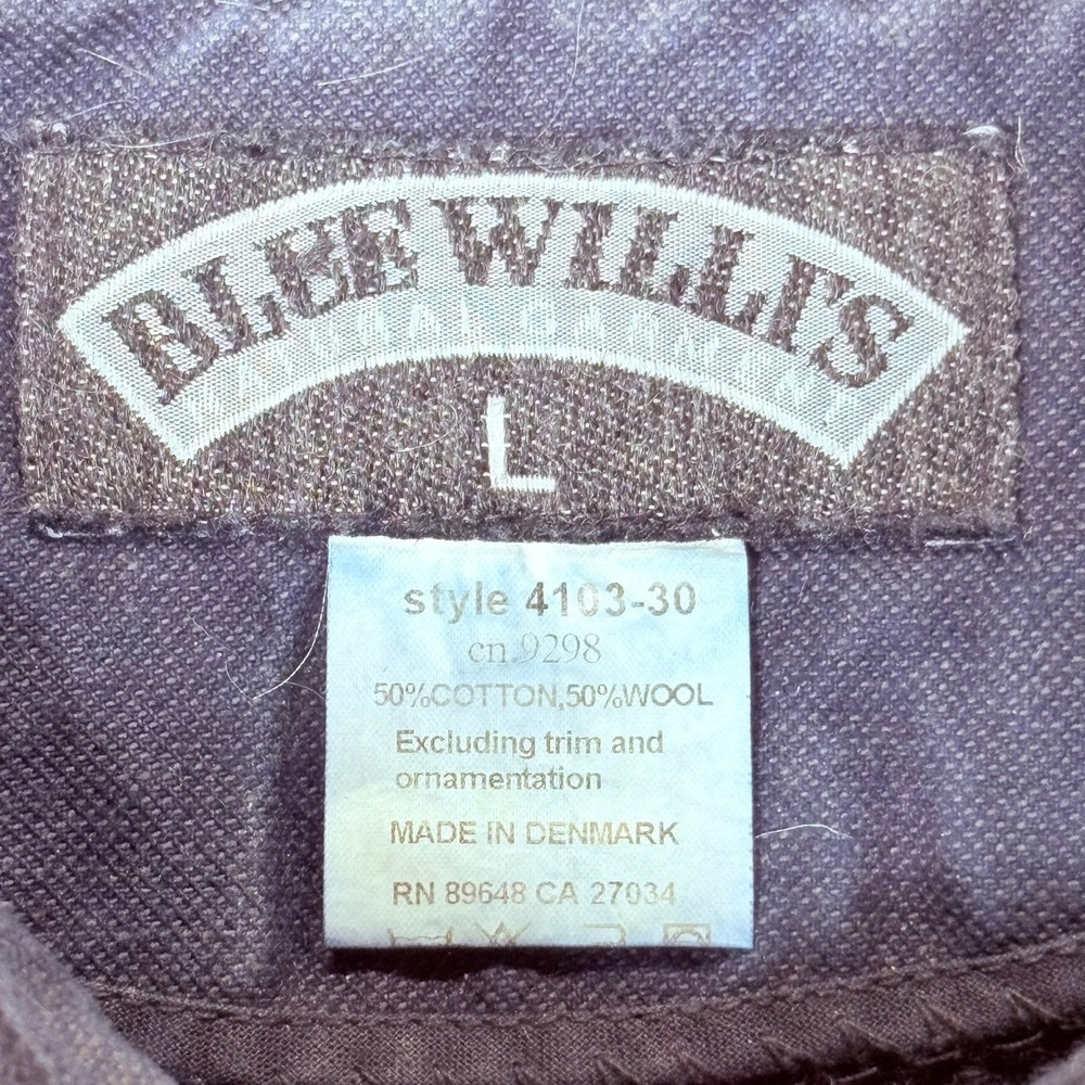 Blue Willis Denmark Knit Jacket Womens L Blue Cotton Button Up Y2K Natural Fiber - Picture 6 of 7